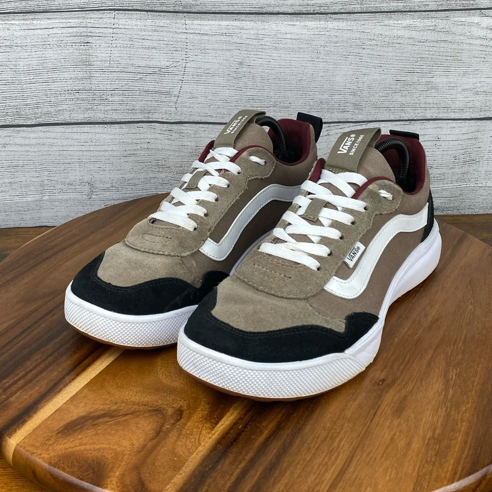 Vans Range EXP Walnut Brown Canvas Suede Shoes Men’s Sneaker Size 9.5